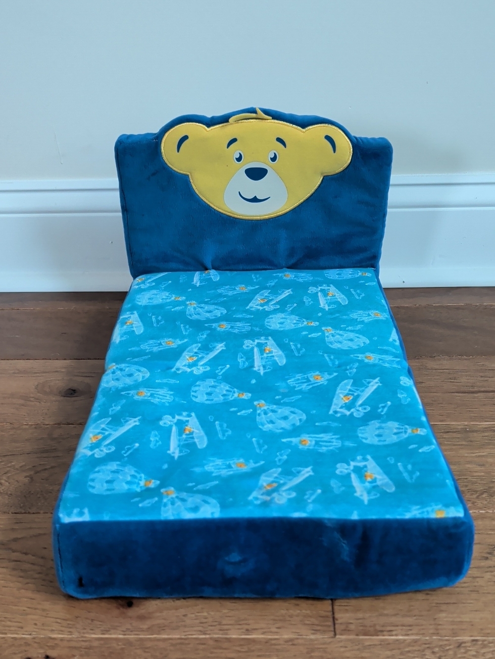 Build a Bear Blue Bear Kids Toy Bed - Soft Doll Sofa